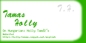tamas holly business card